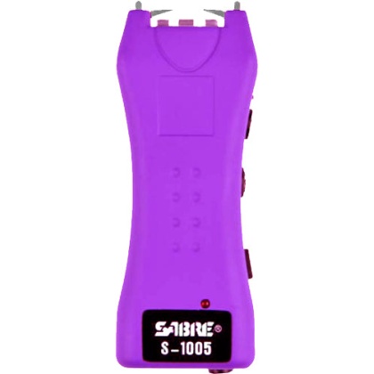 Sabre Stun Gun Flashlight Mini - W-holster 1.600uc Purple