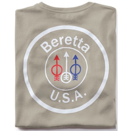 Beretta T-shirt Usa Logo - Large Dove Grey