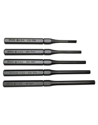 Grace Usa Punch Set - Roll Pin Holder Set Of 5 Steel