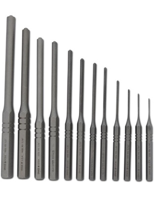 Grace Usa Roll Pin Punch Set - Steel 12pc W-vinyl Pouch