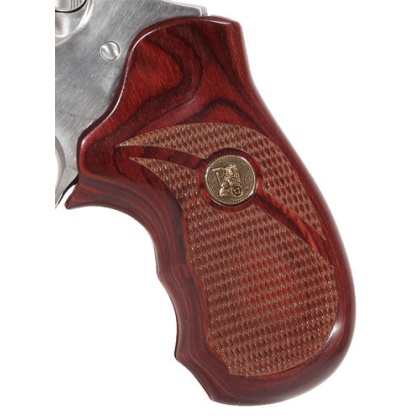 Pachmayr Laminated Wood Grips - Ruger Sp101 Rosewood Checkered