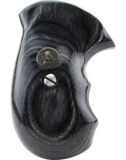 Pachmayr Laminated Wood Grips - S&w J-frame Blk-gray Smooth<