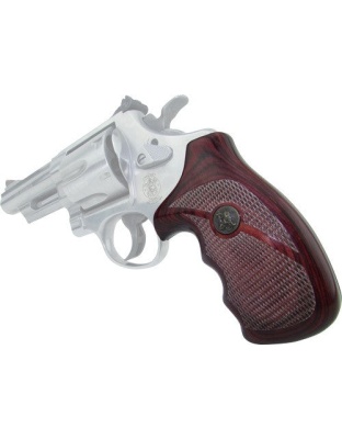 Pachmayr Laminated Wood Grips - S&w N-frame Rnd.butt Rosewood