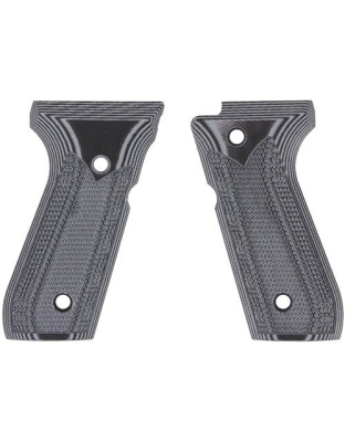Pachmayr Dominator G10 Grips - Beretta 92fs Gray-blk Check<