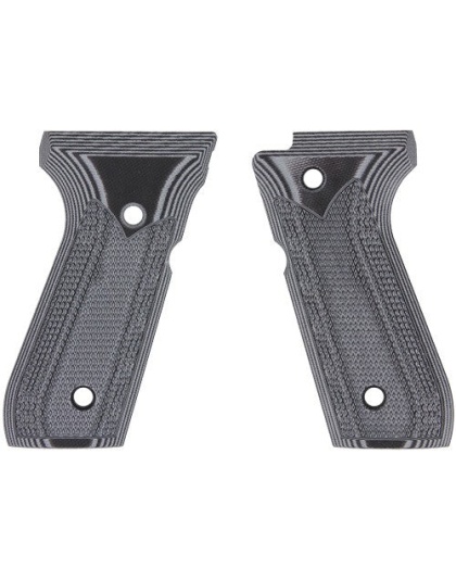Pachmayr Dominator G10 Grips - Beretta 92fs Gray-blk Check<