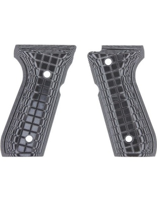 Pachmayr Dominator G10 Grips - Beretta 92fs Gray-blk Grap<