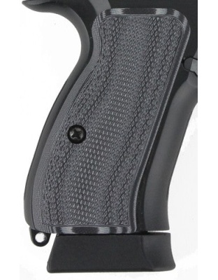 Pachmayr Dominator G10 Grips - Cz75 Compact Gry-blk Checkere<