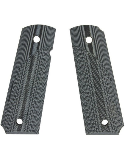 Pachmayr Dominator G10 Grips - For 1911 Gray-black Checkered