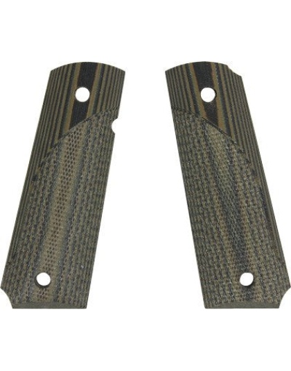 Pachmayr Dominator G10 Grips - For 1911 Green-black Checkered