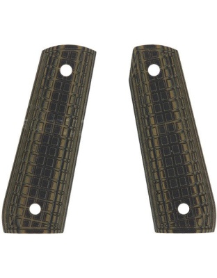 Pachmayr Dominator G10 Grips - Ruger 22-45 Grn-blk Grappler<