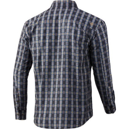 Nomad Stretch Lite Plaid Ls - Button Down Mud Large