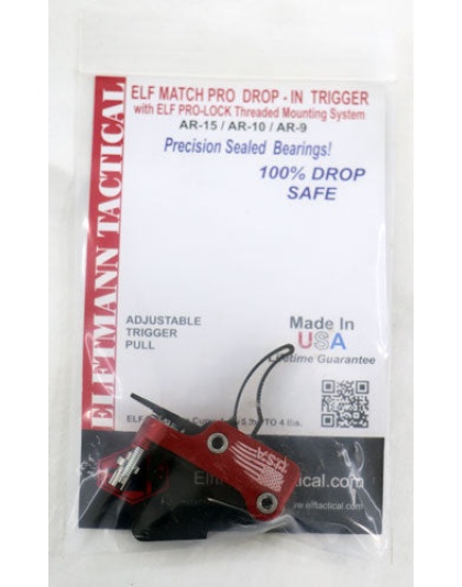 Elftmann Trigger Ar-15 Match - Pro Curved Fngr Adj 2.75-4lbs.
