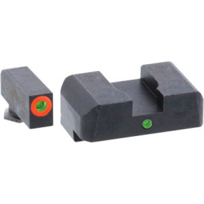 Ameriglo Tritium I-dot Set - Green-green Glock 21+