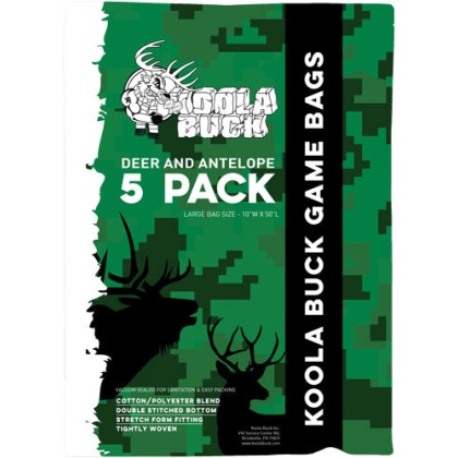 Koola Buck Economy Deer - Quarter Game Bags 5-pack