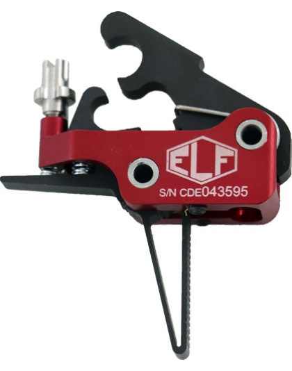 Elftmann Trigger Ar-10 Match - Straight Finger Adj 2.75-4lbs.