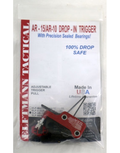 Elftmann Trigger Ar-10 Match - Straight Finger Adj 2.75-4lbs.