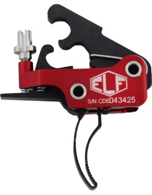 Elftmann Trigger Ar-9 Curved - Finger Adj 2.75-4lbs. Mil-spec