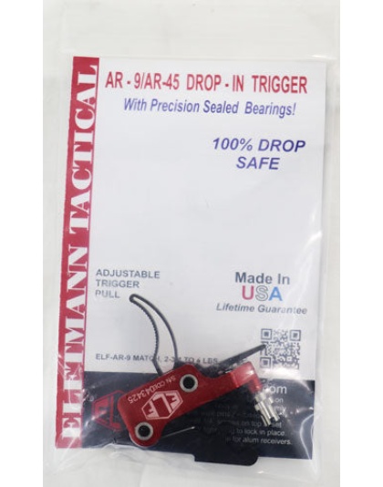 Elftmann Trigger Ar-9 Curved - Finger Adj 2.75-4lbs. Mil-spec