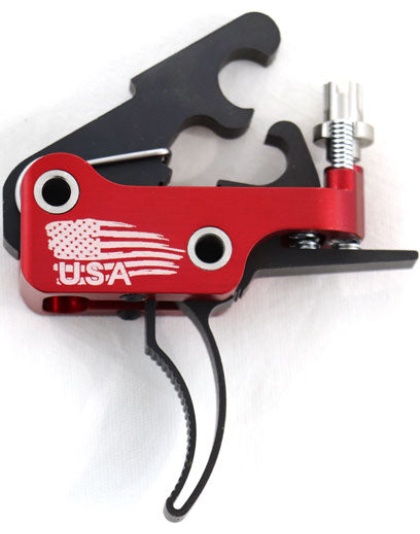 Elftmann Trigger Ar-9 Curved - Finger Adj 2.75-4lbs. Mil-spec