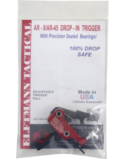 Elftmann Trigger Ar-9 Straight - Finger Adj 2.75-4lbs. Mil-spec