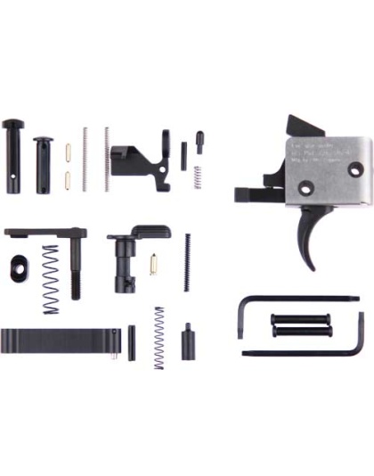 Cmc Ar15-ar10 Lower Parts Kit - With 3-3.5lb Curved Trigger