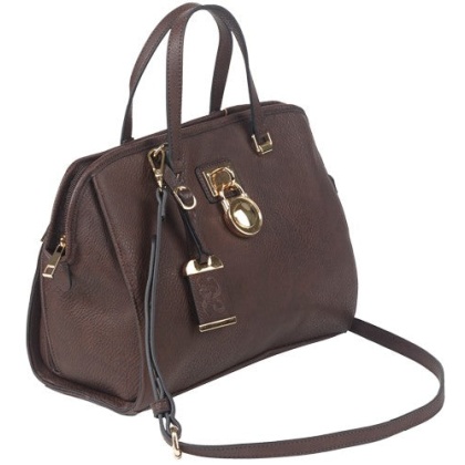 Bulldog Concealed Carry Purse - Satchel Chocolate Brown