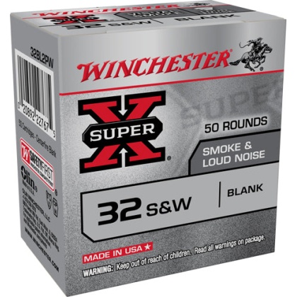 Win Ammo Super-x .32sw Smoke - & Noise Blanks 50-pack