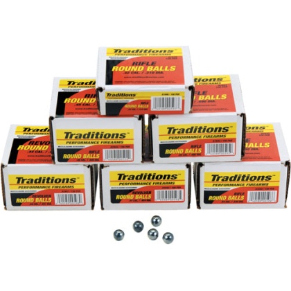 Traditions Bullets Revolver - Roundball .44cal .4546 100pk