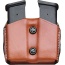 Desantis Double Mag Pouch Owb - Leather Glock 43 Tan