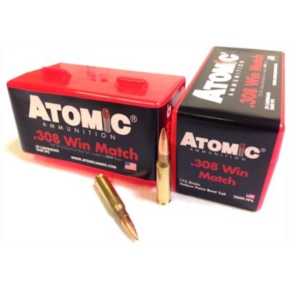 Atomic Ammo .308 Win. 175gr. - Match Bthp 50-pack