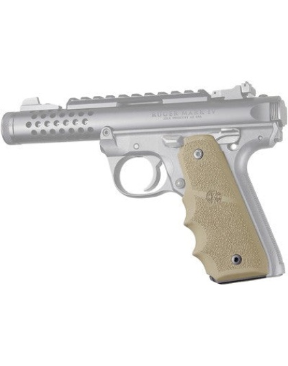 Hogue Grips Ruger 22-45 Mkiv - Rubber Grips-finger Groove Fde