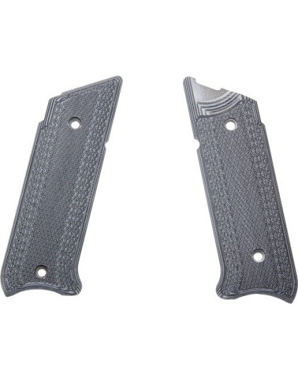 Pachmayr Dominator G10 Grips - Ruger Mkiv Gray-blk Checkered<