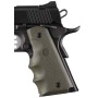 Hogue Grips Colt Govt Model - W-finger Grooves Od Green